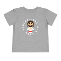 "Love God Love Others" Jesus Heart Shirt - Toddler T-Shirt - Sizes 2T-5T