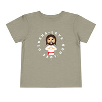 "Love God Love Others" Jesus Heart Shirt - Toddler T-Shirt - Sizes 2T-5T