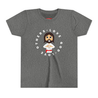 "Love God Love Others" Jesus Heart Shirt - Youth T-Shirt - Sizes Youth S-XL