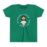 "Love God Love Others" Jesus Heart Shirt - Youth T-Shirt - Sizes Youth S-XL