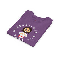 "Love God Love Others" Jesus Heart Shirt - Youth T-Shirt - Sizes Youth S-XL