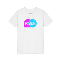 "Risen" Easter T Shirt - Youth Short Sleeve - Unisex Sizes YS-YXL