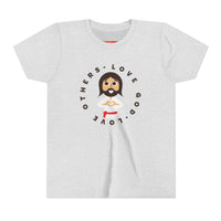 "Love God Love Others" Jesus Heart Shirt - Youth T-Shirt - Sizes Youth S-XL