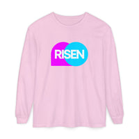 "Risen" Easter Resurrection - Unisex Adult Long Sleeve Tee Shirt - Sizes S-3XL