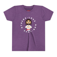 "Love God Love Others" Jesus Heart Shirt - Youth T-Shirt - Sizes Youth S-XL