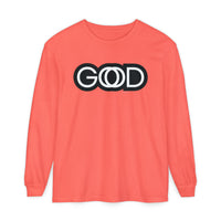 'God is Good' Stylized Text - Unisex Adult Long Sleeve Tee Shirt - Sizes S-3XL