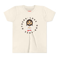"Love God Love Others" Jesus Heart Shirt - Youth T-Shirt - Sizes Youth S-XL