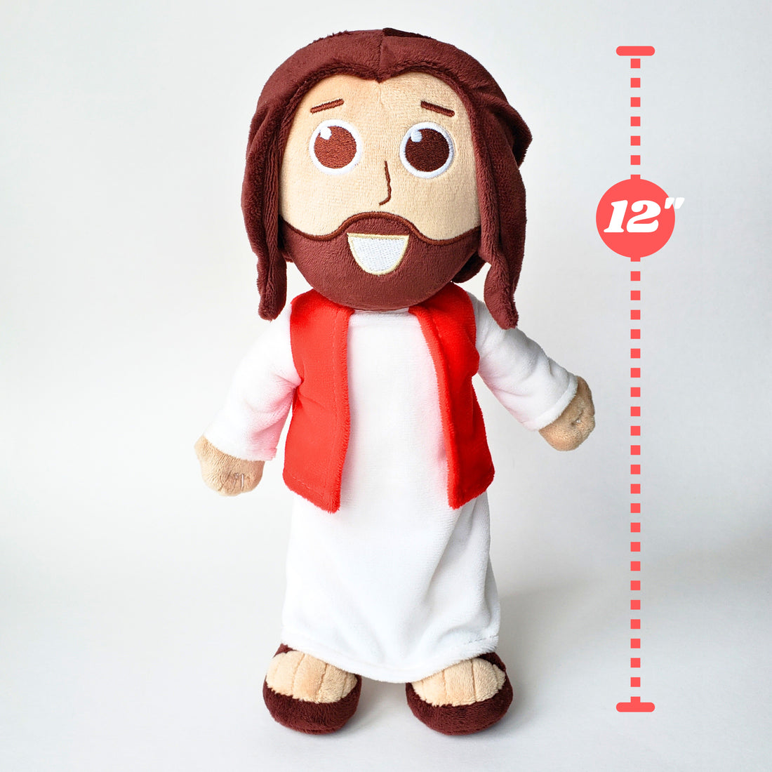 The Talking Jesus Doll - The 12" Plush Jesus Doll that speaks 10 phrases Jesus said in the Bible.  A boys and girls toy gift idea for Easter, Baptisms, Birthdays and Christmas.