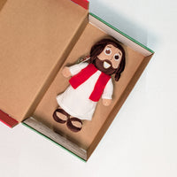 The Shoebox Jesus Doll fits perfectly in an Operation Christmas Child shoebox. WOW gift for Christmas shoeboxes. Bulk pricing available.