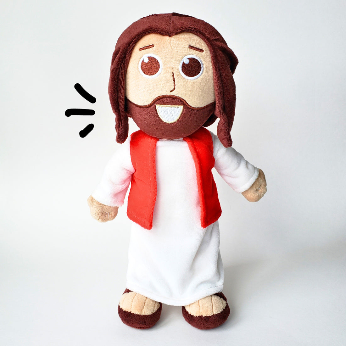 The Talking Jesus Doll - The Plush Jesus Doll that speaks 10 Bible Verses.  A boys and girls gift idea for Easter, Baptisms, Birthdays and Christmas.