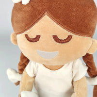BibleGirl plush girl doll that speaks Bible verses.  Holds her Bible with magnets in her hands and in the Bible.