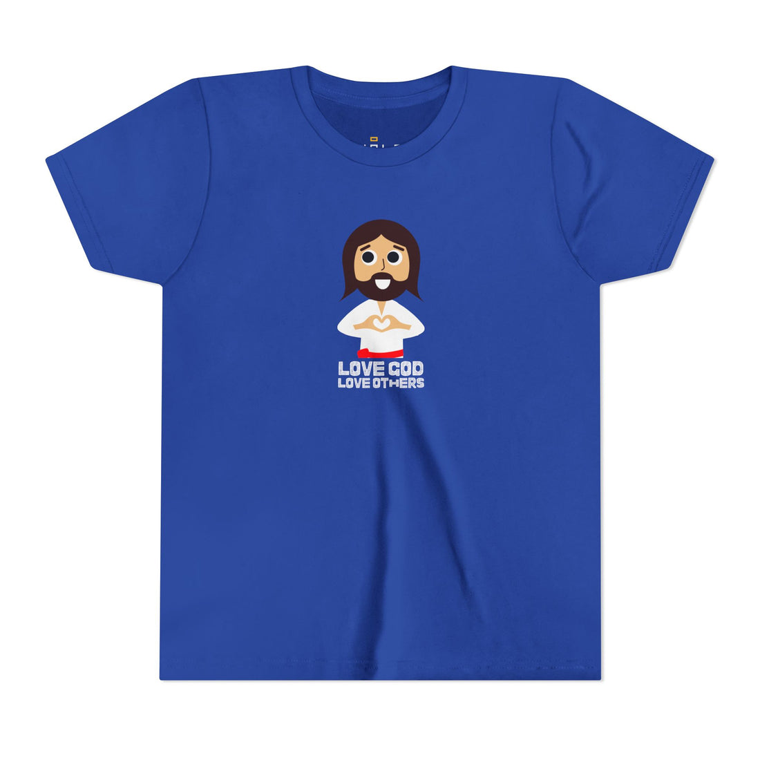 "Love God, Love Others" Jesus T Shirt - Youth Short Sleeve - Unisex Sizes YS-YXL