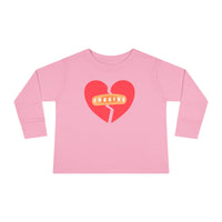"Forgive" Heals Broken Hearts - Long Sleeve - Toddler T-Shirt -  Sizes 2T-5T
