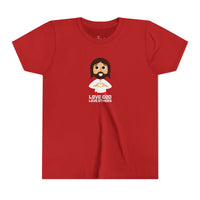 "Love God, Love Others" Jesus T Shirt - Youth Short Sleeve - Unisex Sizes YS-YXL