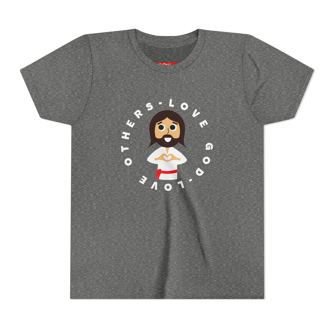 "Love God Love Others" Jesus Heart Shirt -  Youth T-Shirt - Sizes Youth S-XL
