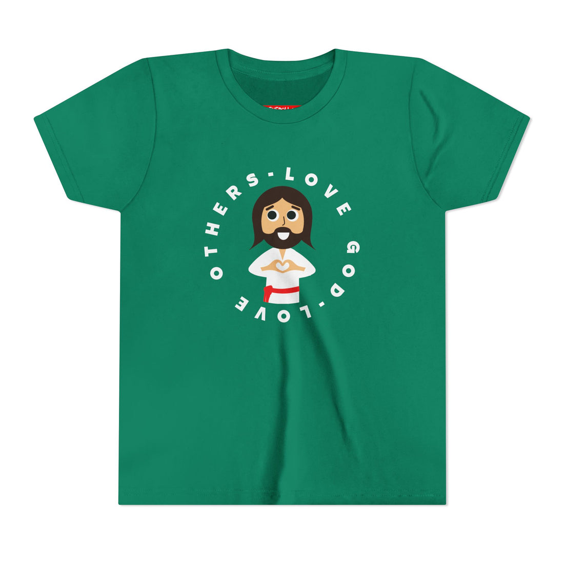 "Love God Love Others" Jesus Heart Shirt -  Youth T-Shirt - Sizes Youth S-XL