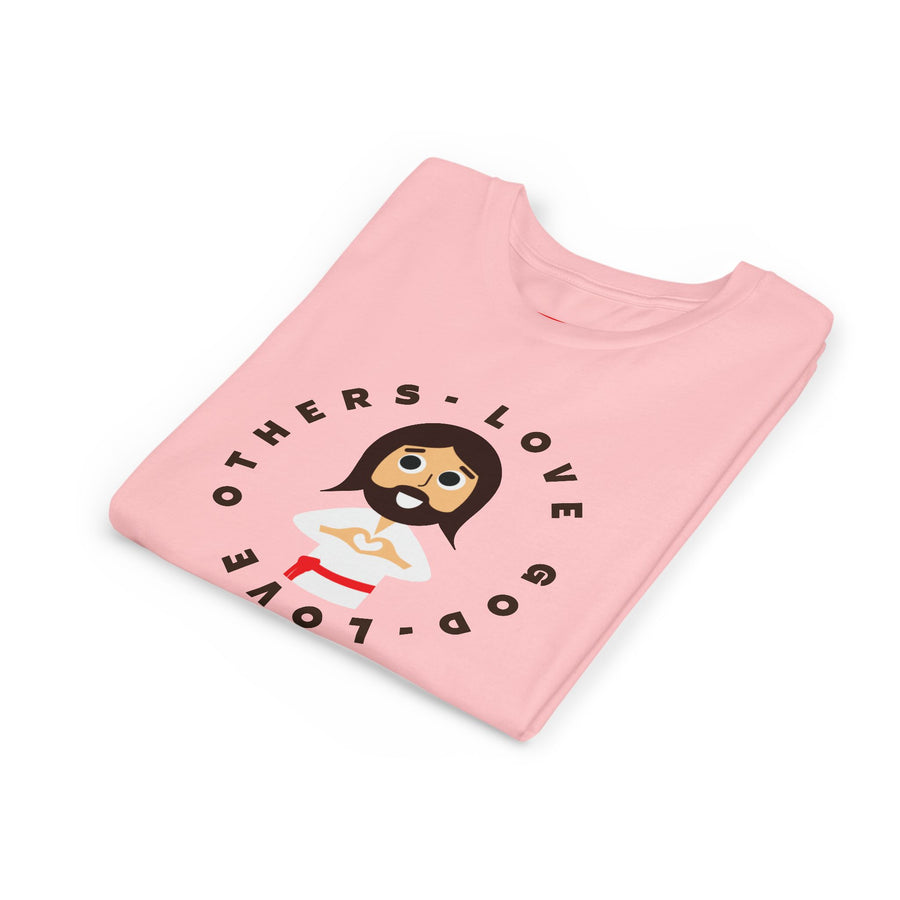 "Love God Love Others" Jesus Heart Shirt -  Youth T-Shirt - Sizes Youth S-XL