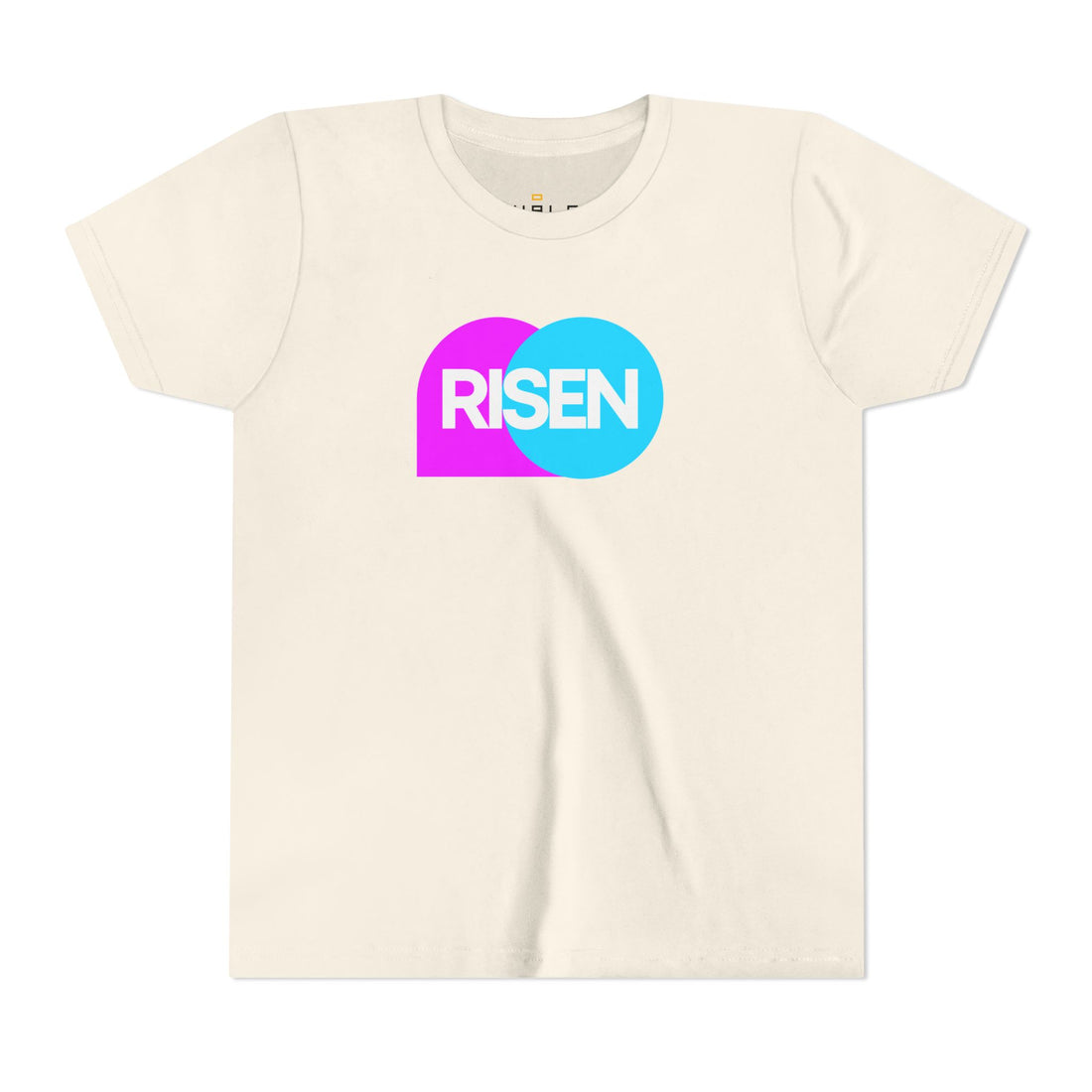 "Risen" Easter T Shirt - Youth Short Sleeve - Unisex Sizes YS-YXL