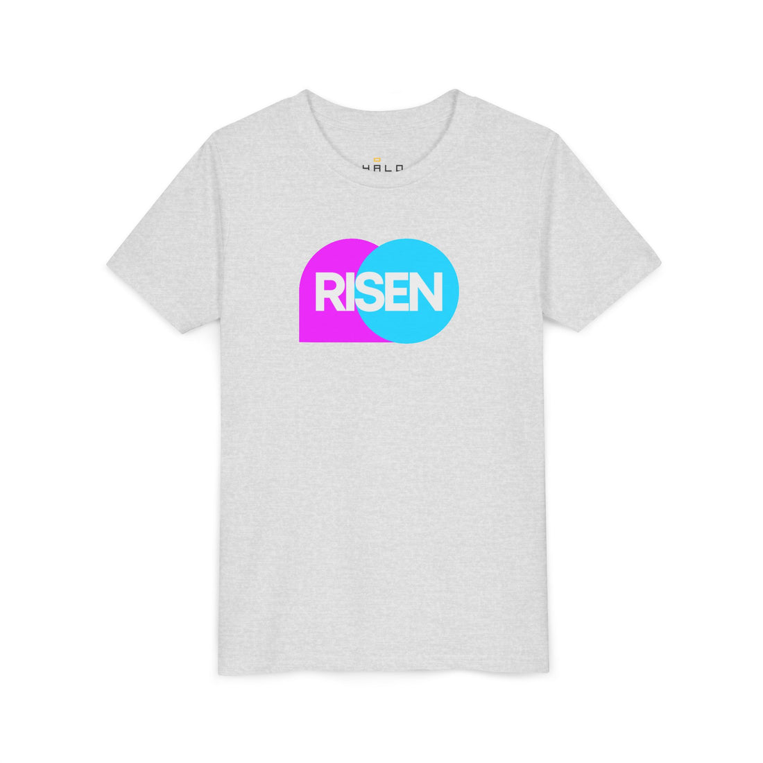 "Risen" Easter T Shirt - Youth Short Sleeve - Unisex Sizes YS-YXL