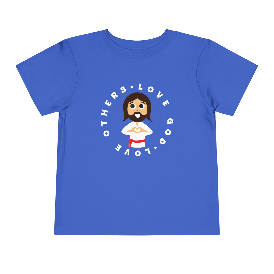 "Love God Love Others" Jesus Heart Shirt - Toddler T-Shirt -  Sizes 2T-5T