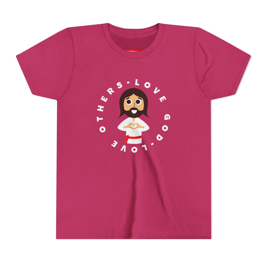 "Love God Love Others" Jesus Heart Shirt -  Youth T-Shirt - Sizes Youth S-XL