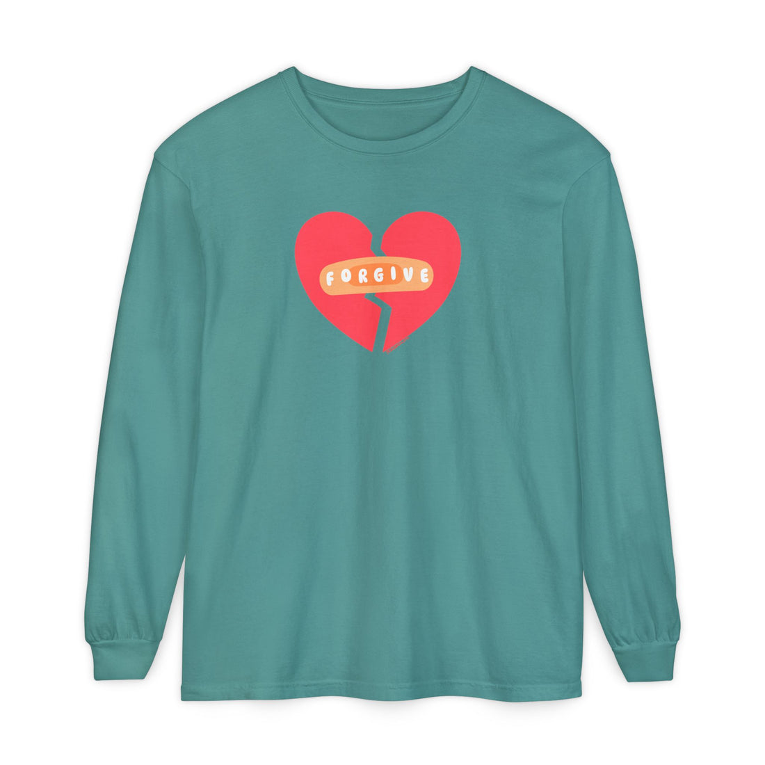 "Forgive" Heals Broken Hearts T Shirt - Adult Long Sleeve - Unisex Sizes S-3XL