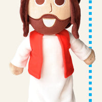 The Talking Jesus Doll is 12" tall, perfect size for small hands to hug and hold.  A religious Christmas gift idea for kids.