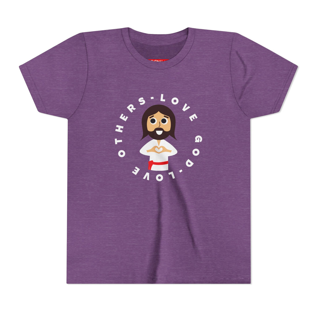"Love God Love Others" Jesus Heart Shirt -  Youth T-Shirt - Sizes Youth S-XL