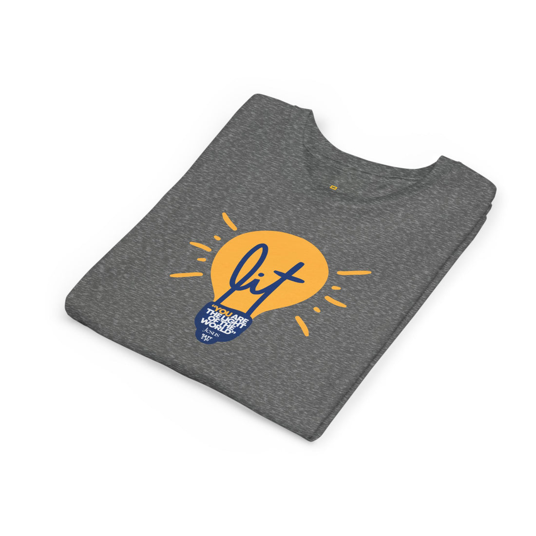 "Lit" Bible Verse T Shirt - Youth Short Sleeve - Unisex Sizes YS-YXL