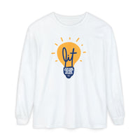 "Lit" Lightbulb - "You Are The Light Of The World" Jesus Quote - Unisex Adult Long Sleeve Tee Shirt - Sizes S-3XL