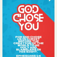 JesusGram - The Christian Gift Box - BibleCard : God chose you > Ephesians 1:4