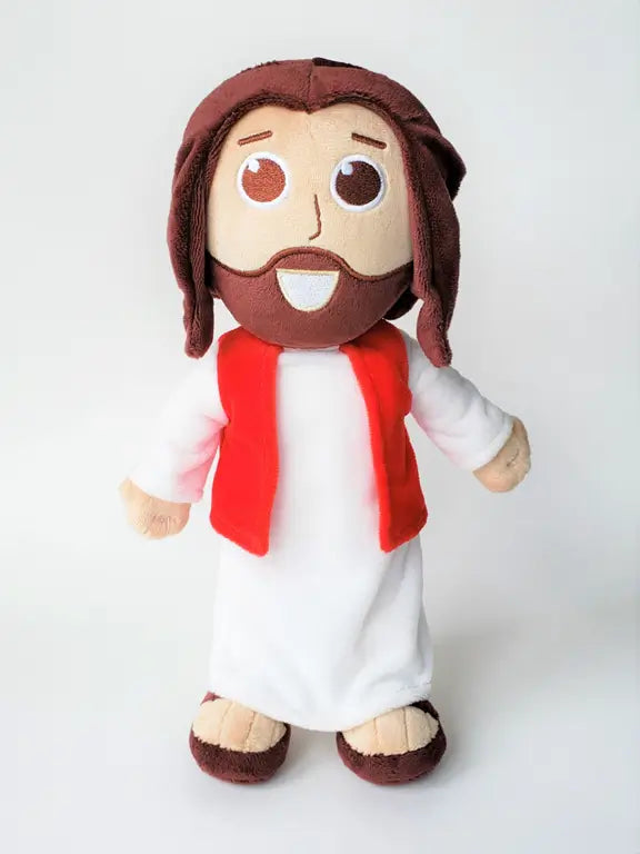 El muñeco Jesús parlante es un Jesús de peluche que dice frases de versículos bíblicos.