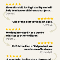 The Talking Jesus Doll - The Plush Jesus Doll that speaks 10 Bible Verses of Jesus. Thousands of 5 star reviews