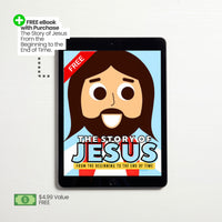 Free eBook with Purchase of Lil' Jesus.  Get a digital version of 'The Story of Jesus', our bestselling illustrated rhyming board book free for a limited time.