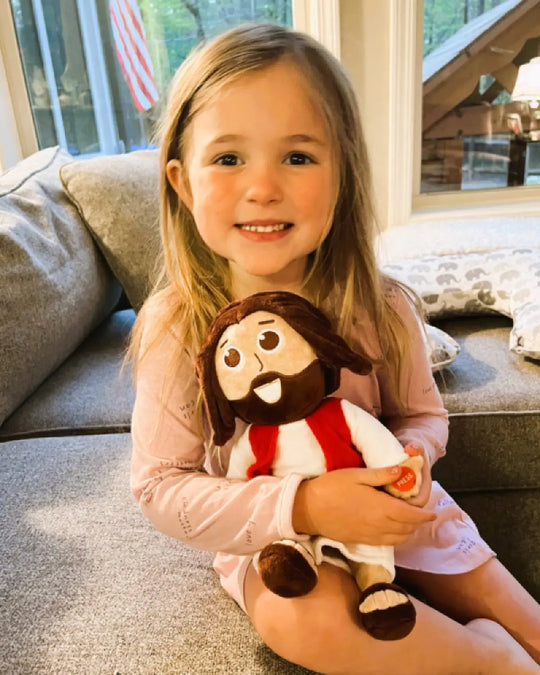 The Talking Jesus Doll.  Plush Jesus Doll that speaks 10 Bible Verses.  Loved by boys and girls worldwide. 