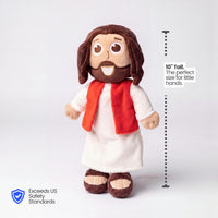 Lil' Jesus is 10" tall and is the perfect size for small hands.