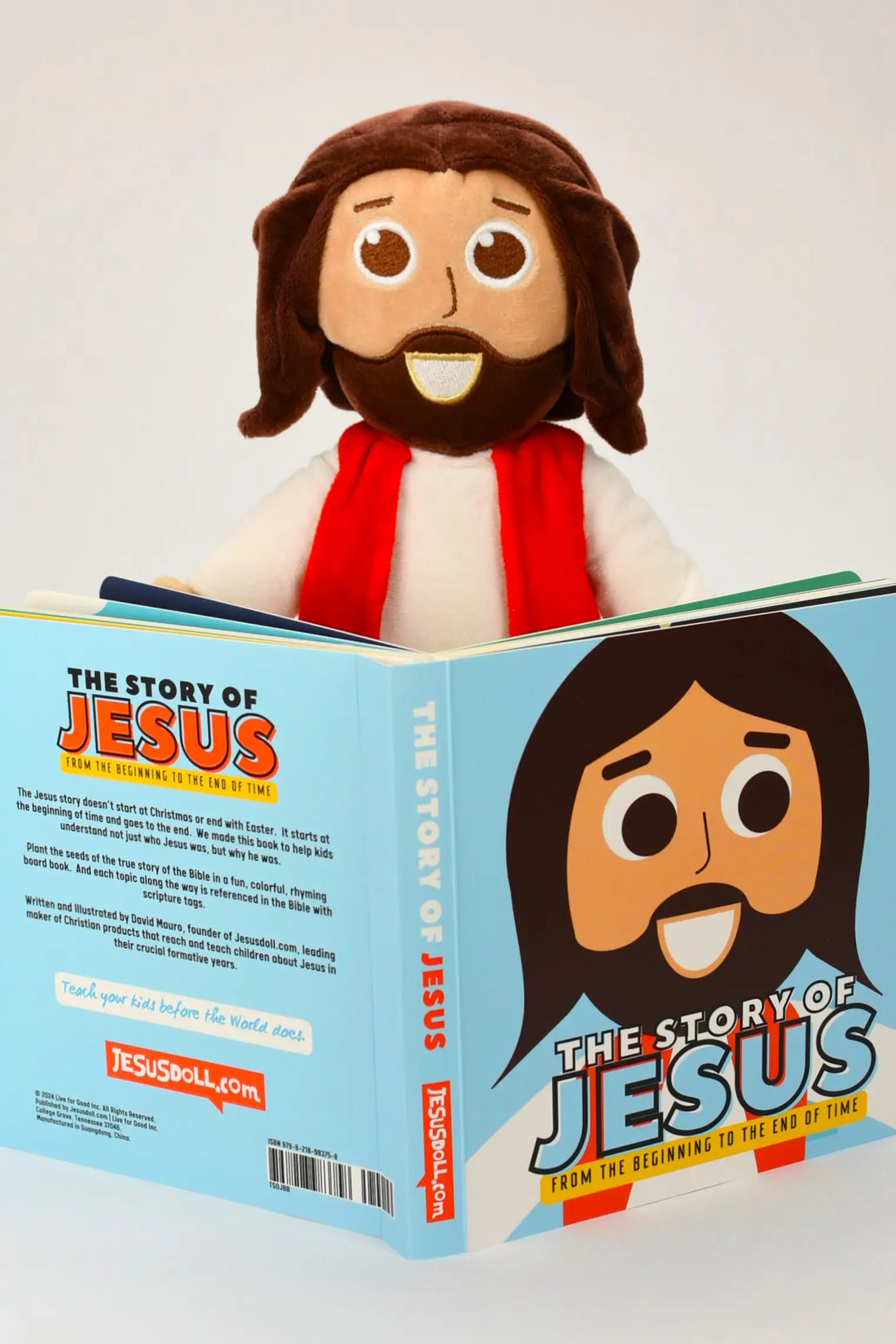 The Story of Jesus book pairs perfectly with The Talking Jesus Doll.  